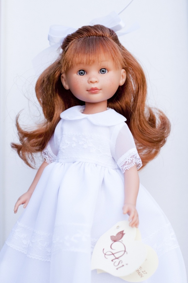 Кукла Селия в белом платье, 30 см.  